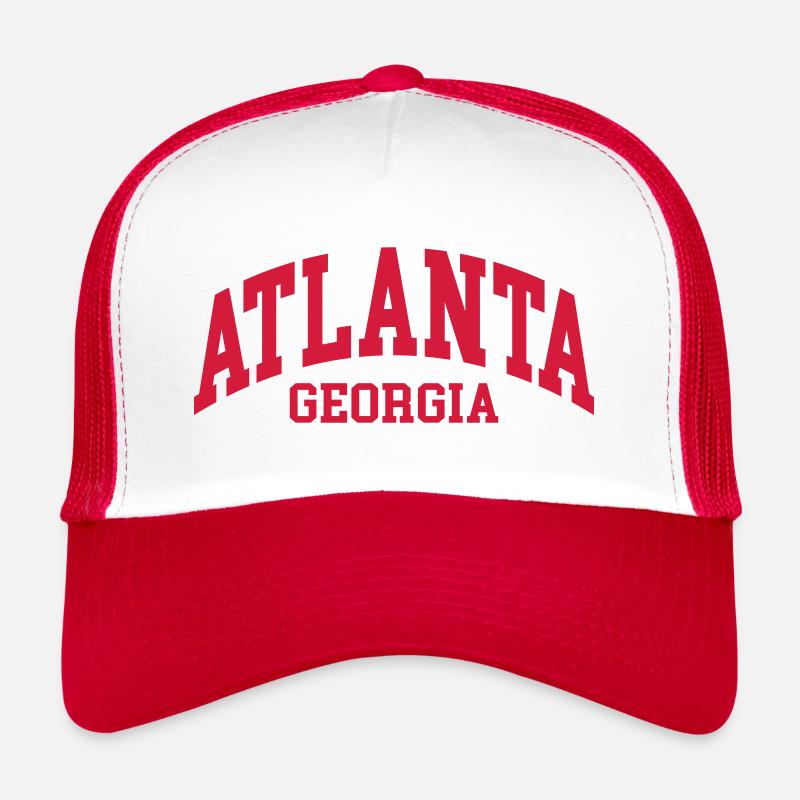 Atlanta - Trucker Cap - Weiß/Rot