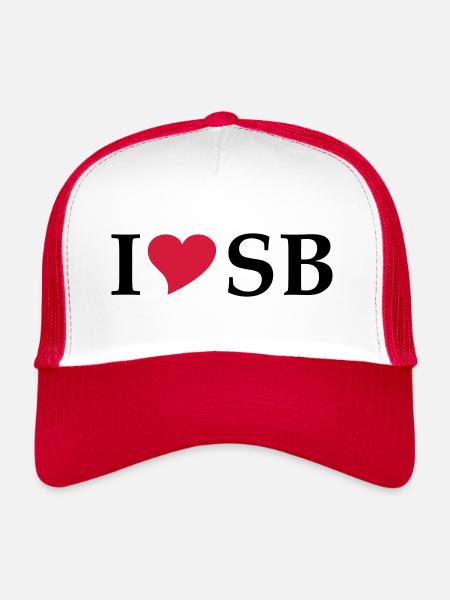 J'aime SB Transylvania Sibiu - Casquette trucker  - blanc/rouge - Devant