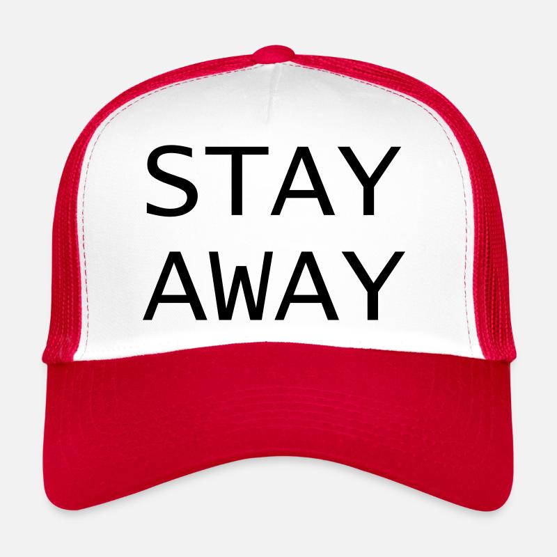 Design "Stay Away", 2-zeilig Trucker Cap
