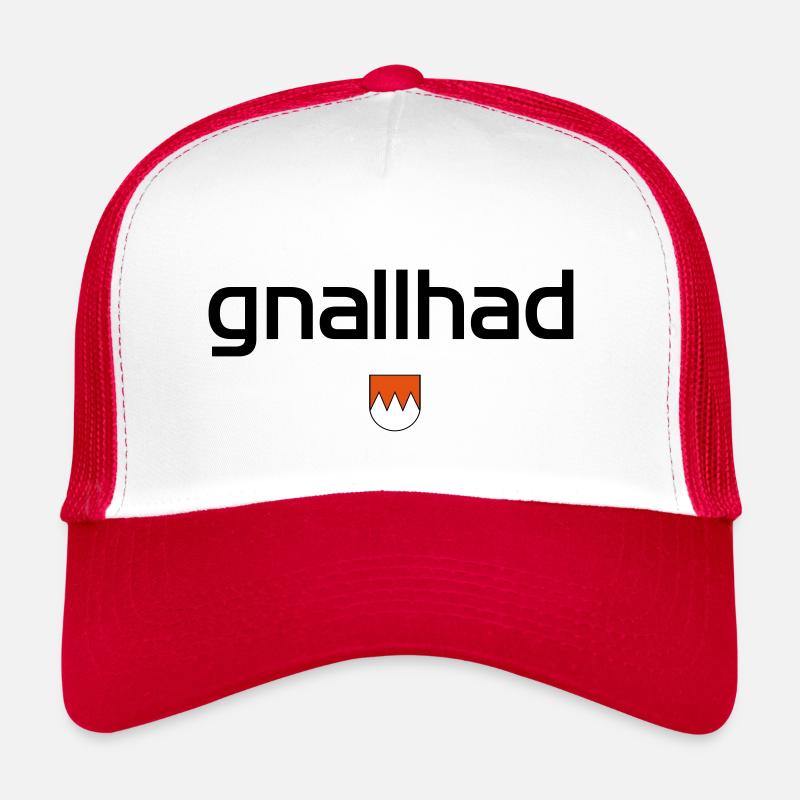 gnallhad - Trucker Cap - Weiß/Rot