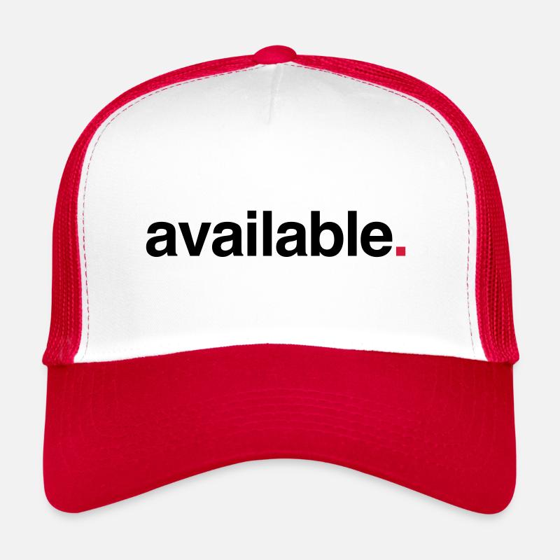 Available! - Trucker Cap - white/red