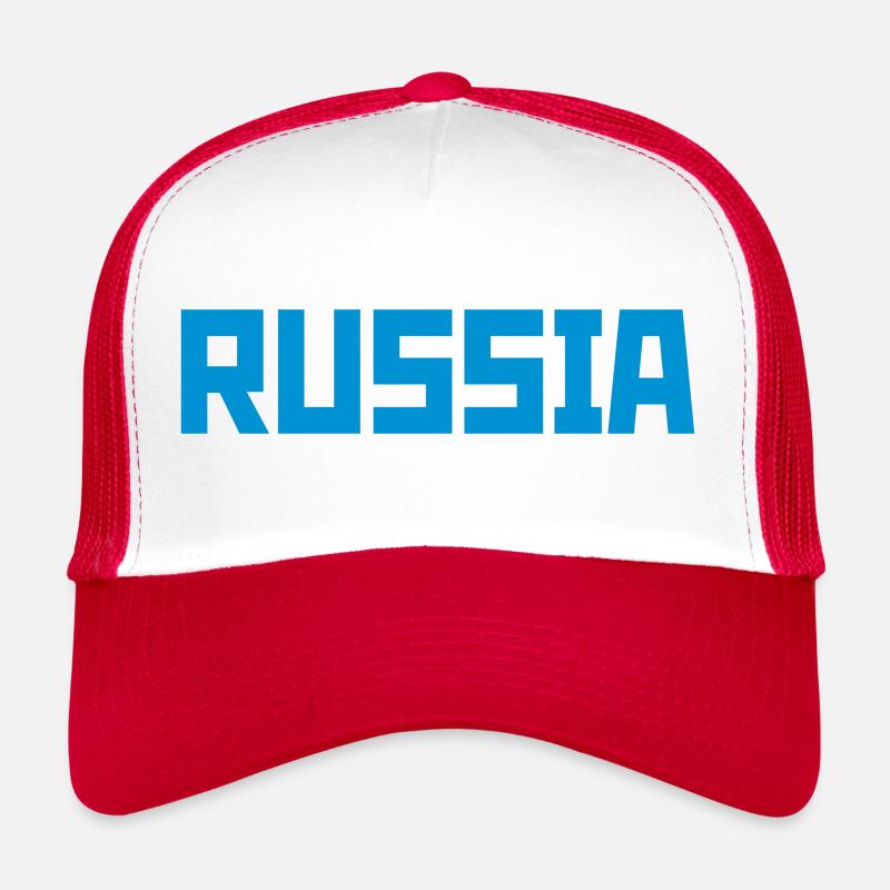 Russia - Trucker Cap - Weiß/Rot