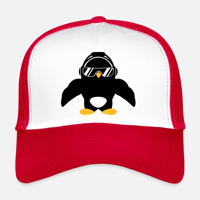 Penguin Bodybuilder Lunettes de soleil Casque Muscles Casquette trucker 