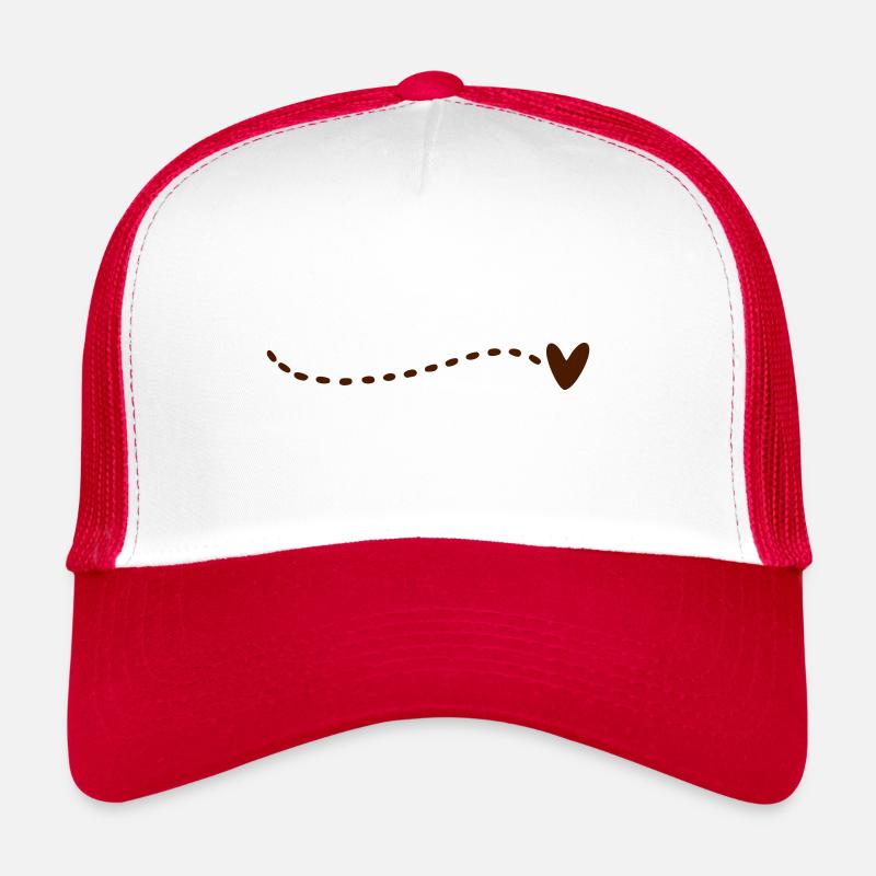 Traits de la ligne cardiaque Casquette trucker 