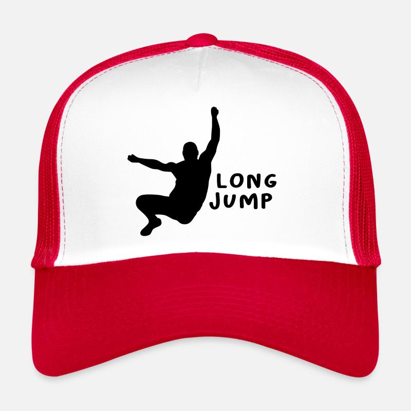 Long Jump Design Gift Trucker Cap