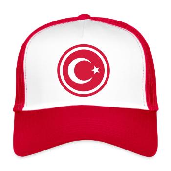 Türkei Emblem - Trucker Cap - Weiß/Rot - Vorne