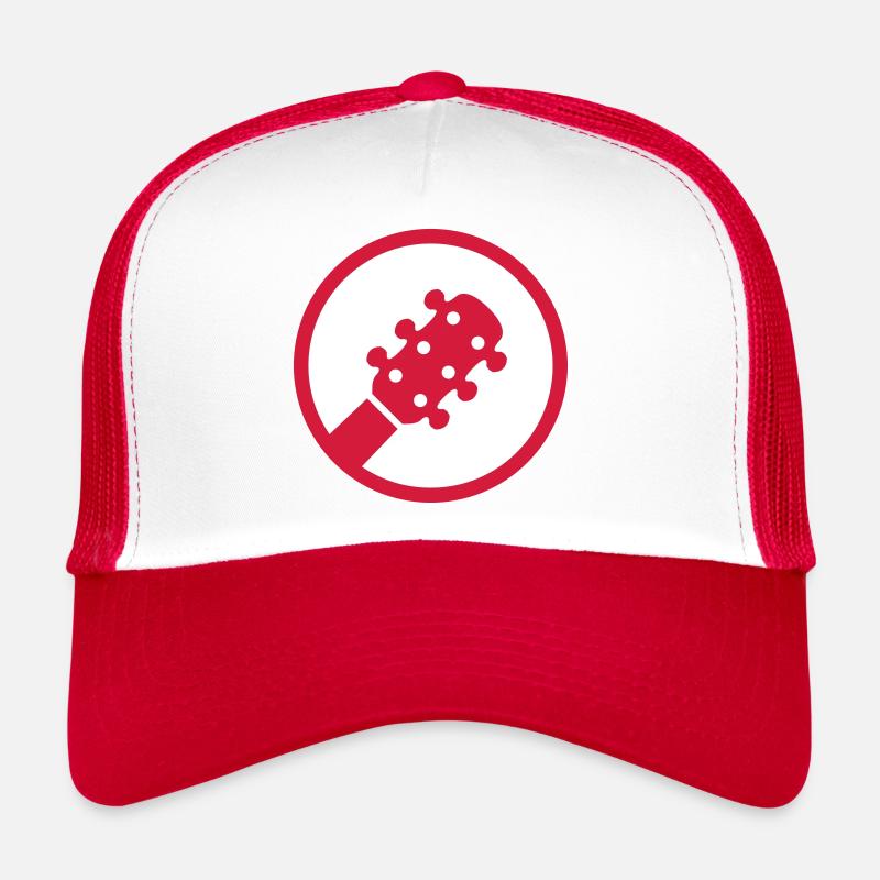 ★ design colors changeable ★ head of a guitar circle Trucker Cap