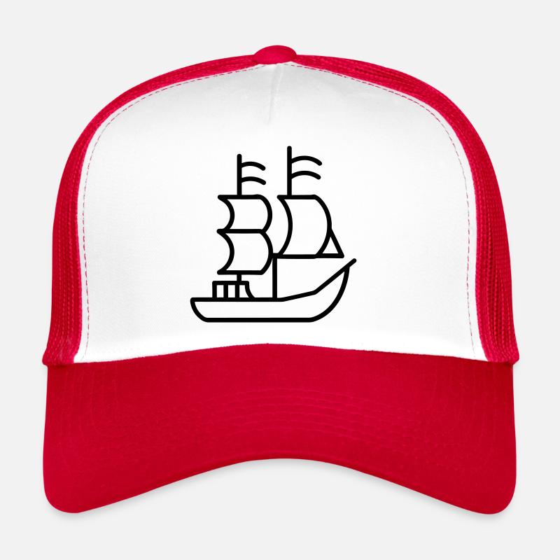 Pirate ship Trucker Cap