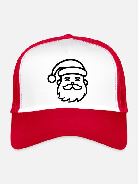 Little Father Christmas - Trucker Cap - white/red - Front