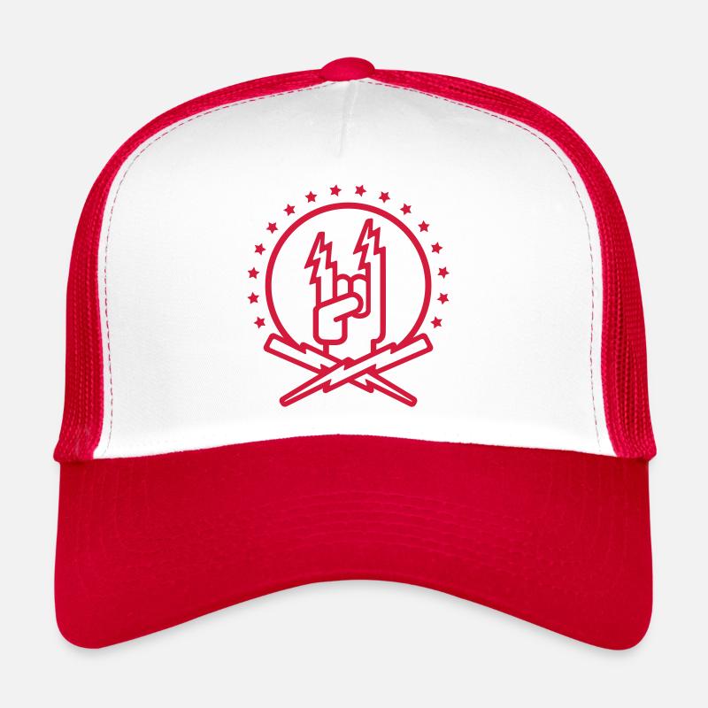 Rock Hand (lightning) Trucker Cap