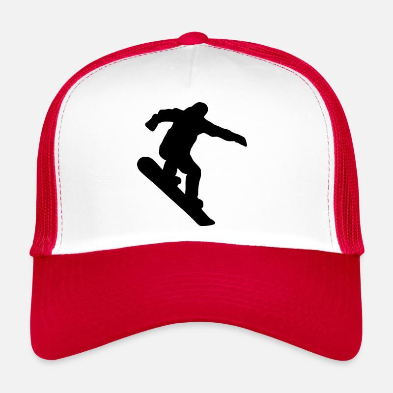 Snowboarder, Snowboard, Snowboard Casquette trucker 