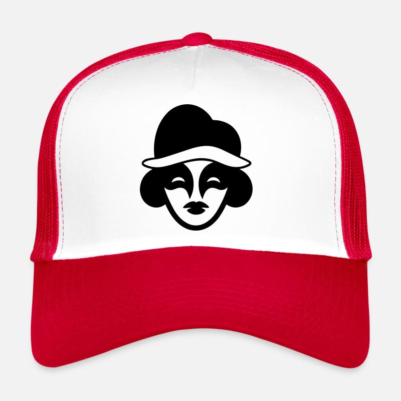 Clown - Trucker Cap - Weiß/Rot