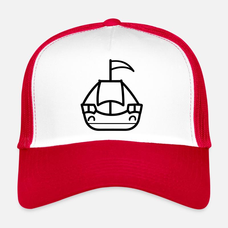 Pirate ship Trucker Cap