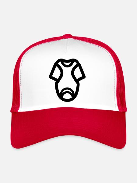 Layer - Trucker Cap - white/red - Front
