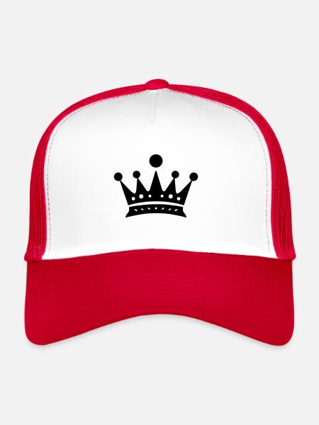 Krone - Trucker Cap - Weiß/Rot