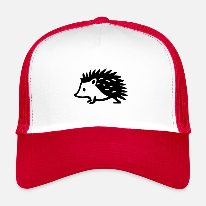 Igel - Trucker Cap - Weiß/Rot