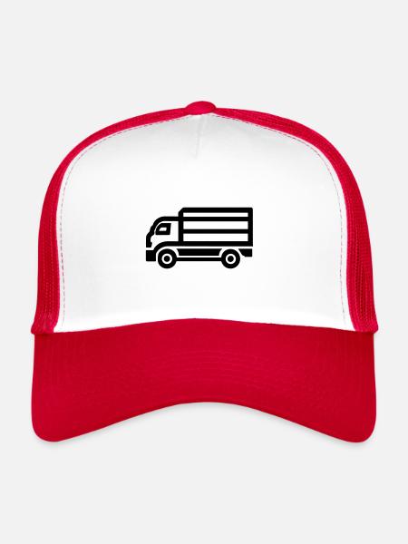 Truck - Trucker Cap - white/red - Front