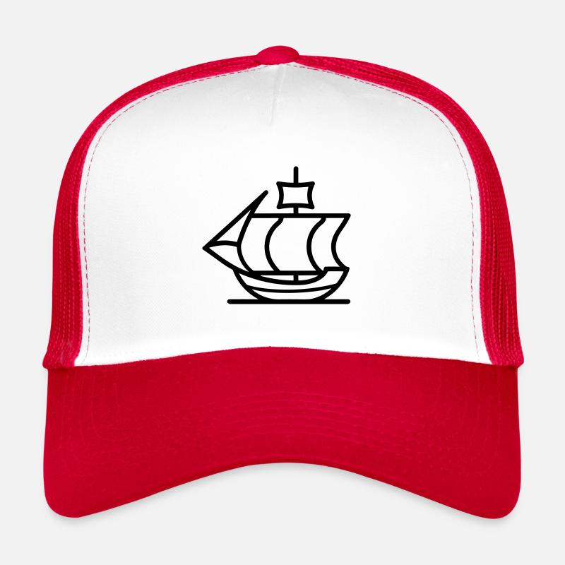 Pirate ship Trucker Cap