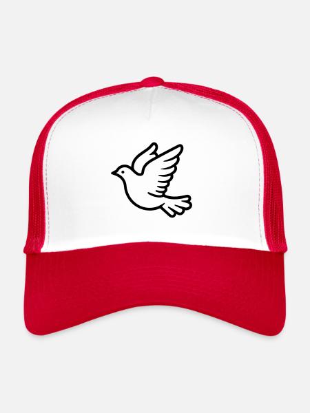 Dove - Trucker Cap - white/red - Front