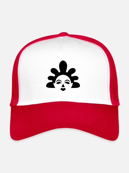 clown - Trucker Cap - white/red - Front