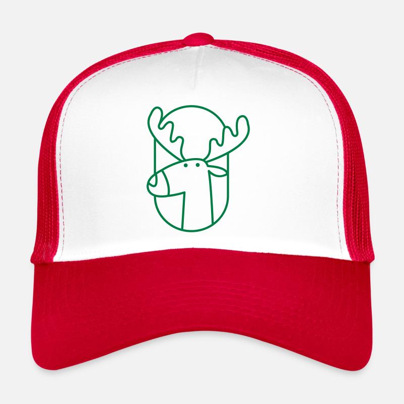 Elchkopf im Sitzen Trucker Cap