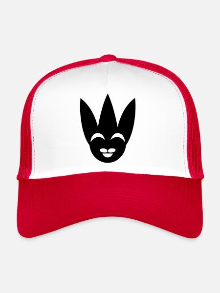clown - Casquette trucker  - blanc/rouge - Devant