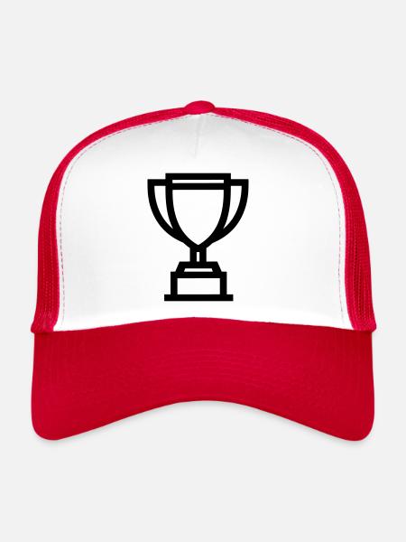 trophy - Trucker Cap - white/red - Front