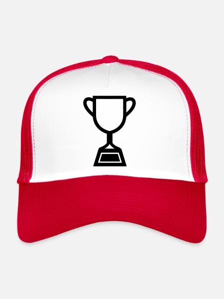 trophy - Trucker Cap - white/red - Front
