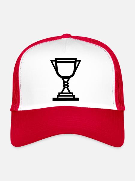 trophy - Trucker Cap - white/red - Front