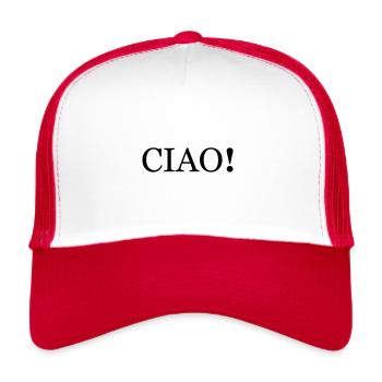 Ciao! - Trucker Cap - white/red - Front