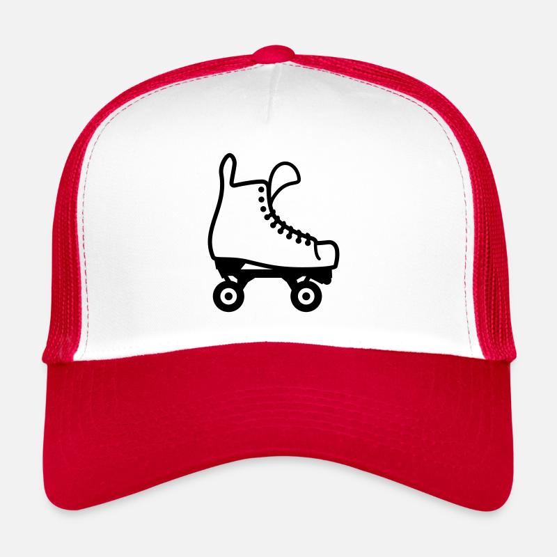 Hockey Rollschuh - Trucker Cap - Weiß/Rot