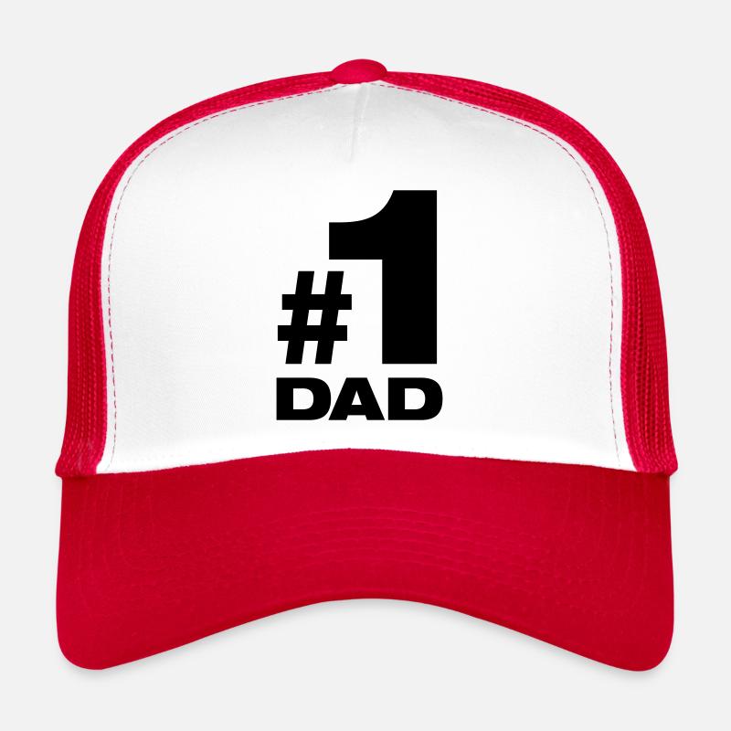 Nummer 1 Dad bester Vater Papa Vati Eltern Kinder Trucker Cap