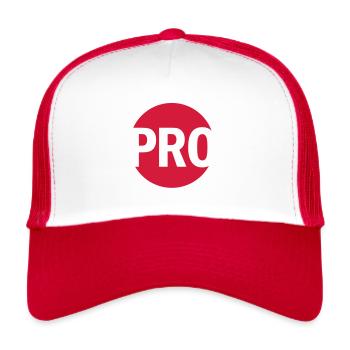PRO - Trucker Cap - white/red - Front