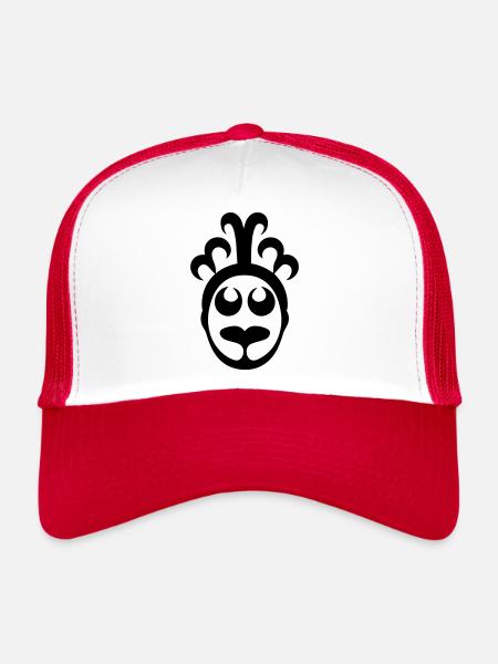 clown - Casquette trucker  - blanc/rouge - Devant