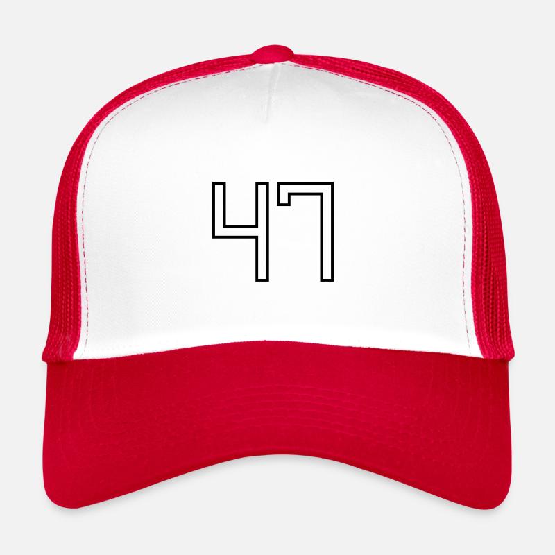 Numéro 47 (Style Université) Casquette trucker 