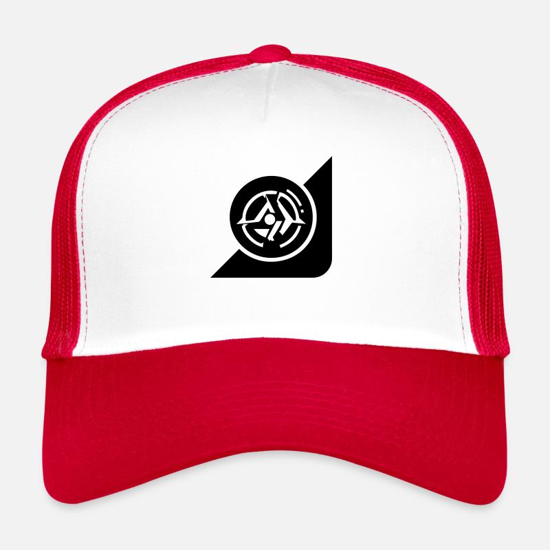Compass - Trucker Cap - white/red