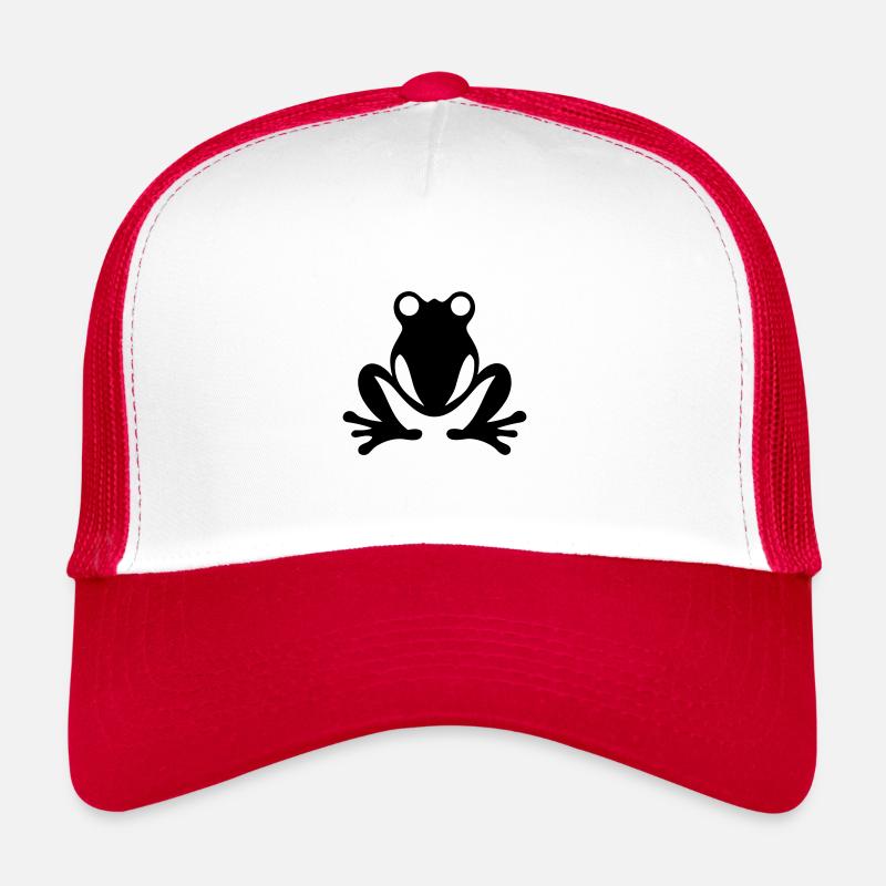 Frosch - Trucker Cap - Weiß/Rot