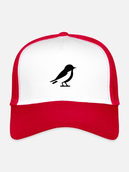 Bird - Trucker Cap - white/red - Front