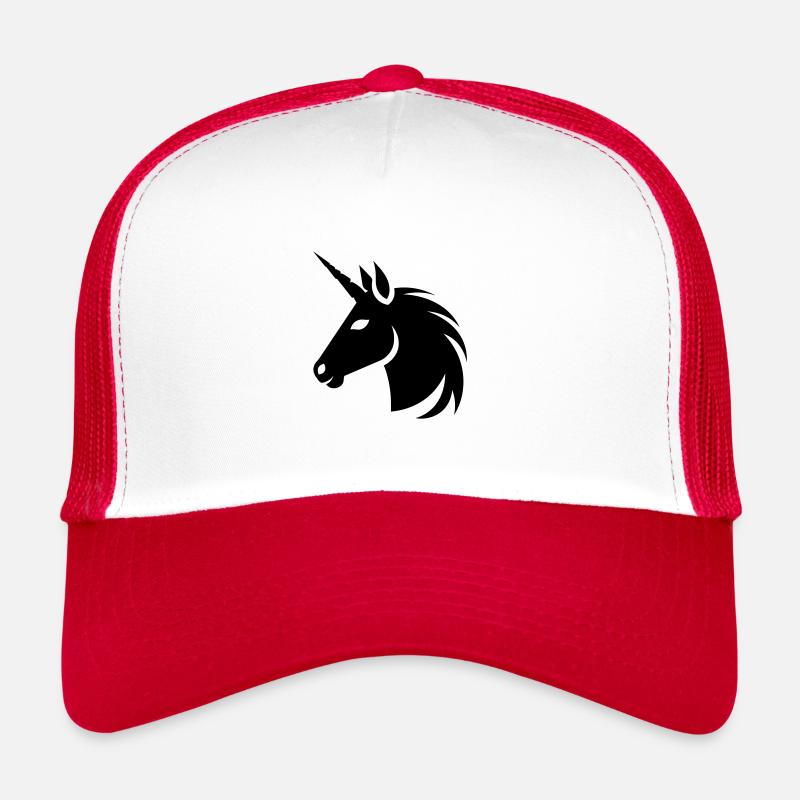 Einhorn - Trucker Cap - Weiß/Rot