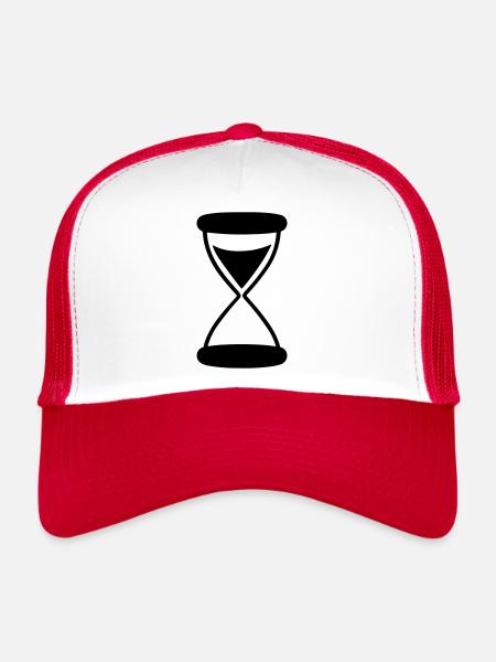 hourglass - Trucker Cap - white/red - Front