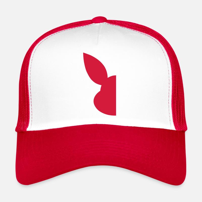 Hälfte Silhouette Gesicht Hase Trucker Cap