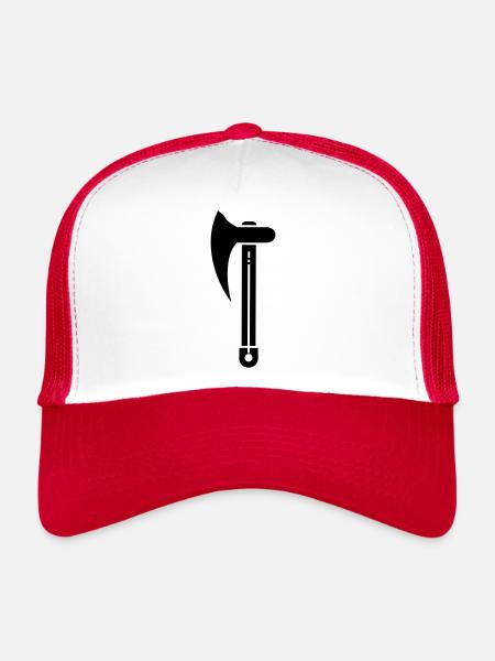axe - Trucker Cap - white/red - Front