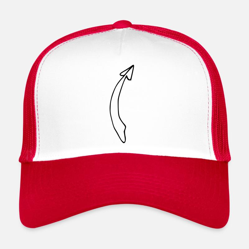 Flèche courbe flèches forme symbole vecteur Casquette trucker 