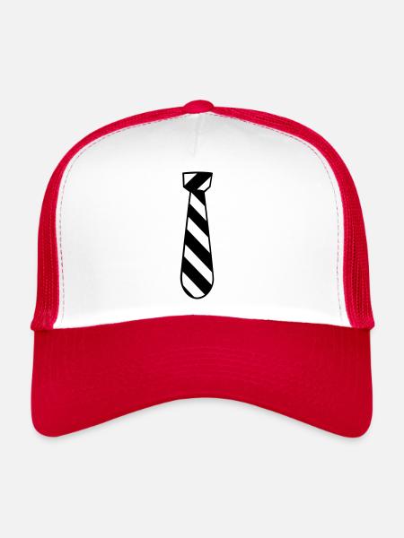 Tie - Trucker Cap - white/red - Front