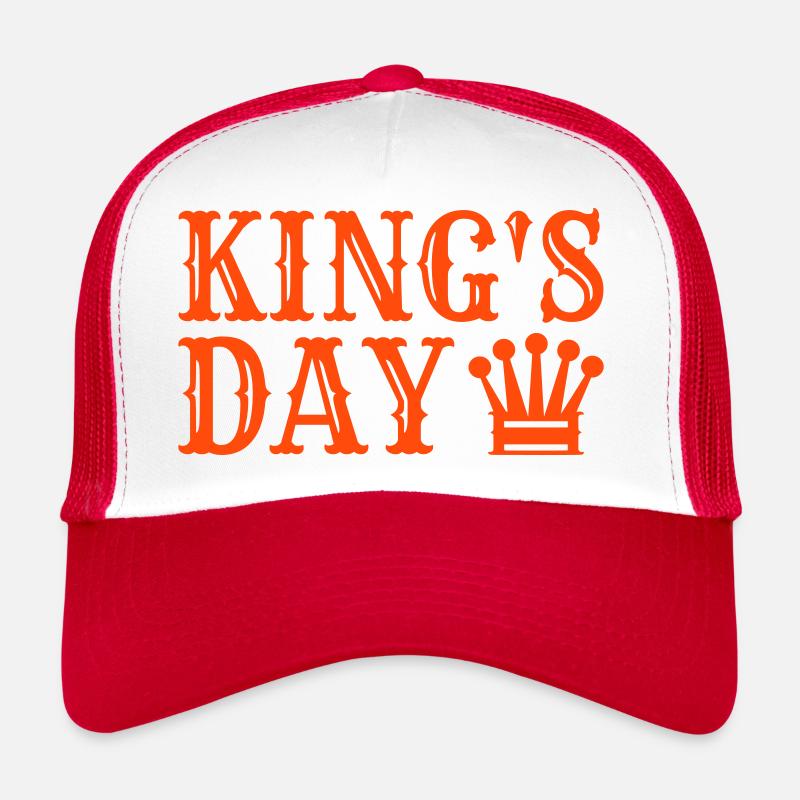 Kings Day saying with crown Trucker Cap