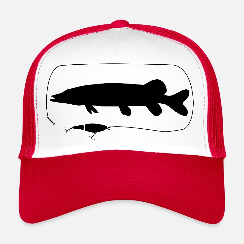 Brochet avec wobbler Casquette trucker 