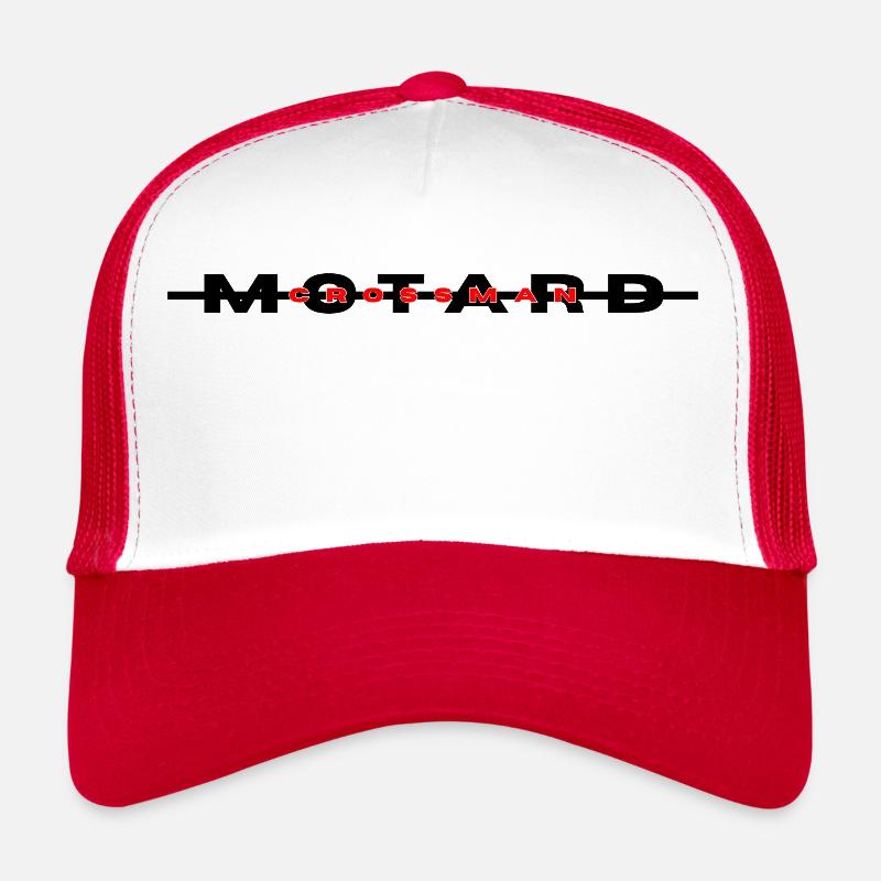 Motorcyclist - Trucker Cap - white/red