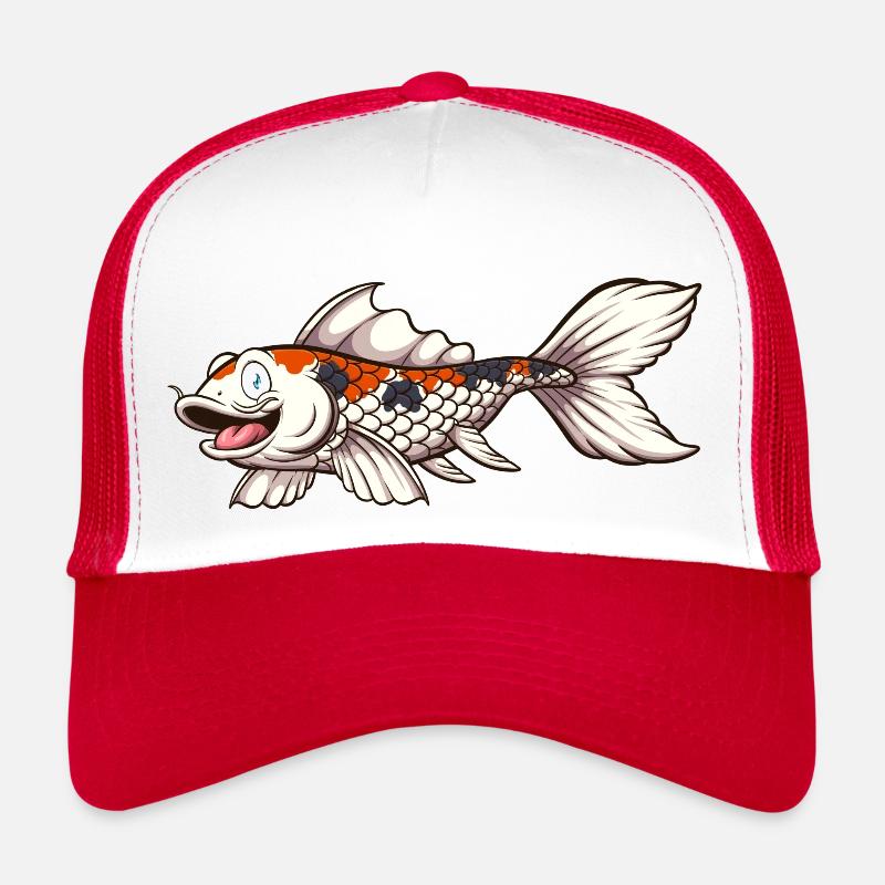 Mignon Koi Karp Poisson Casquette trucker 