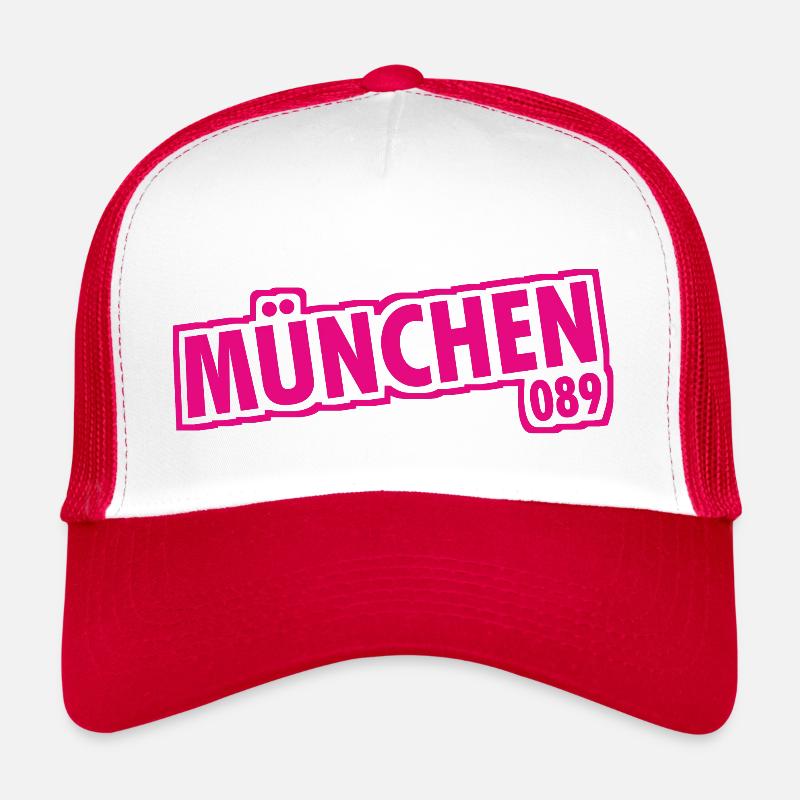 Munich - 089 - Bavière - Isar - Bavarois Casquette trucker 