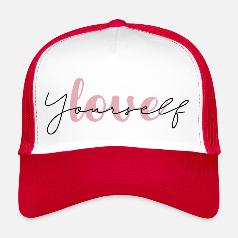 Love yourself - Trucker Cap - white/red
